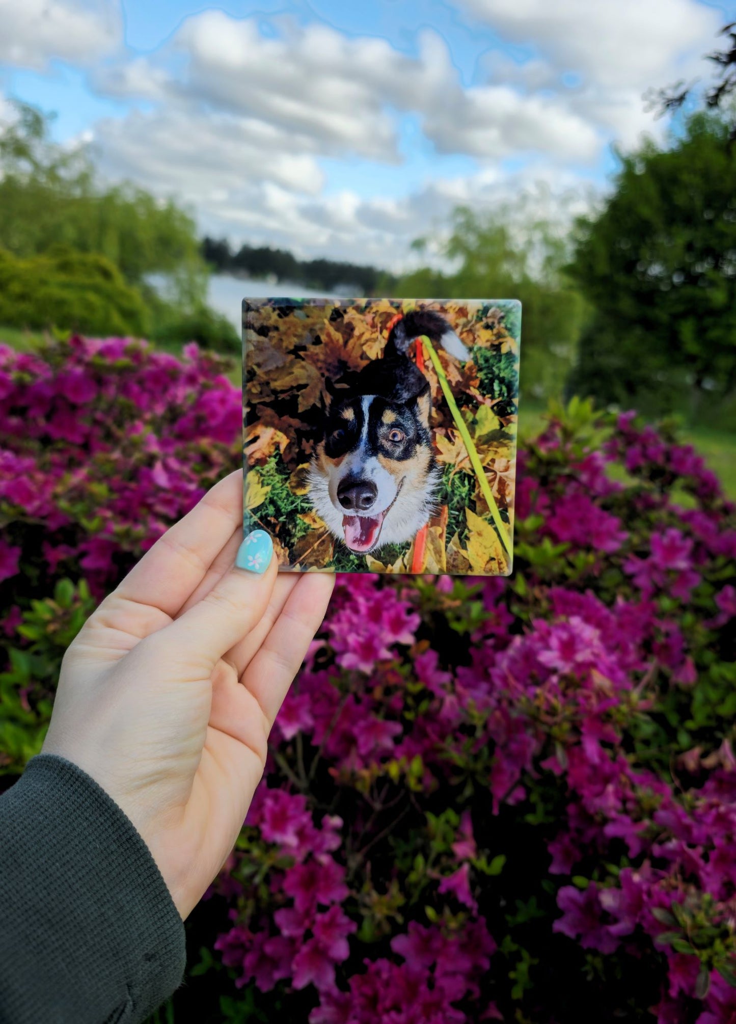 Custom Sublimated Ceramic Coasters – 3.75" Square | Personalized Drink Coasters