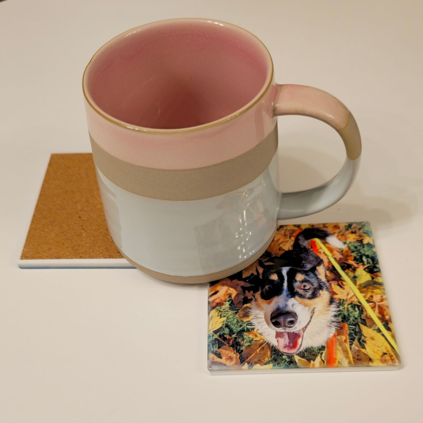 Custom Sublimated Ceramic Coasters – 3.75" Square | Personalized Drink Coasters