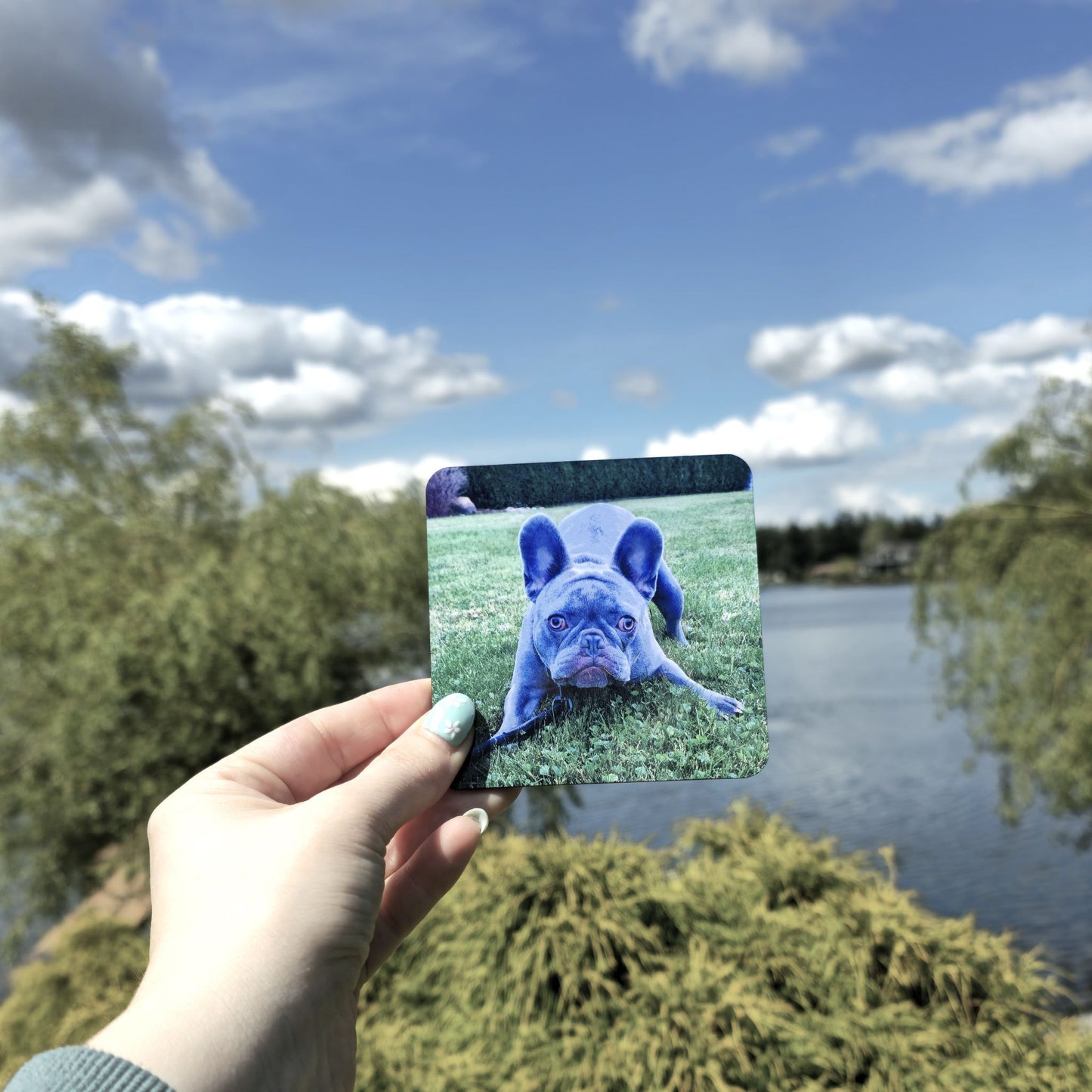 Custom Sublimation Coasters – 3.75" Square MDF Wood with Gloss Finish & Cork Backing