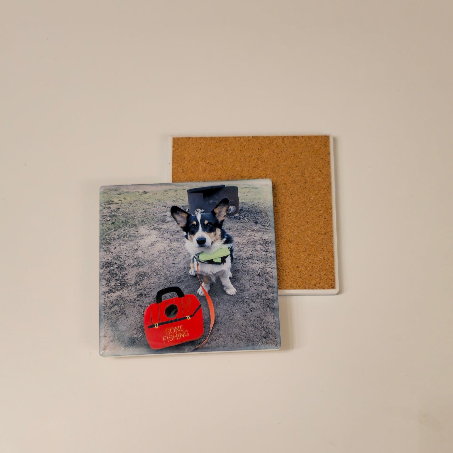 Custom Sublimated Ceramic Coasters – 3.75" Square | Personalized Drink Coasters