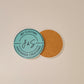 Custom Sublimated Ceramic Coasters – 3.5" Circle | Personalized Drink Coasters
