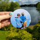 Custom Sublimated Ceramic Coasters – 3.5" Circle | Personalized Drink Coasters