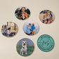 Custom Sublimated Ceramic Coasters – 3.5" Circle | Personalized Drink Coasters